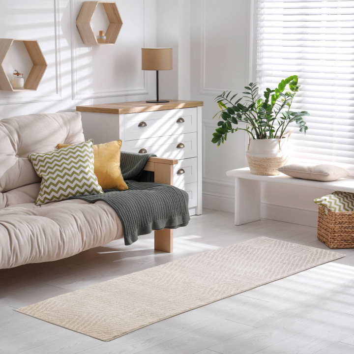 Rug Muse geometric grey white 160x230 cm