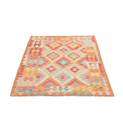 Hand Made Rug Kilim Afghanistan 105x146 Beige O