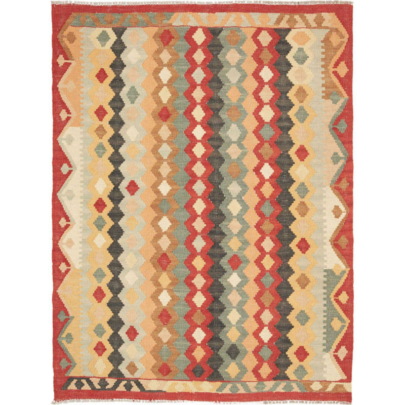 Hand Made Rug Kilim Afghanistan 108x145 Brick R