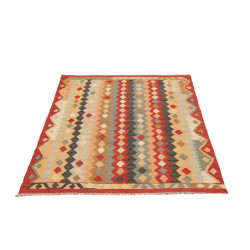 Hand Made Rug Kilim Afghanistan 108x145 Brick R