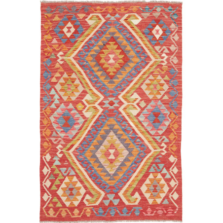 Hand Made Rug Kilim Afghanistan 101x158 Orange