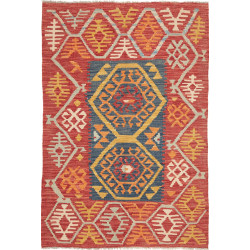 Hand Made Rug Kilim Afghanistan 101x150 Red Blu