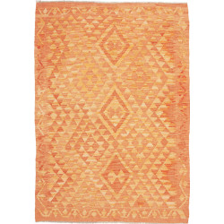 Hand Made Rug Kilim Afghanistan 106x145 Orange
