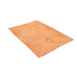 Hand Made Rug Kilim Afghanistan 106x145 Orange