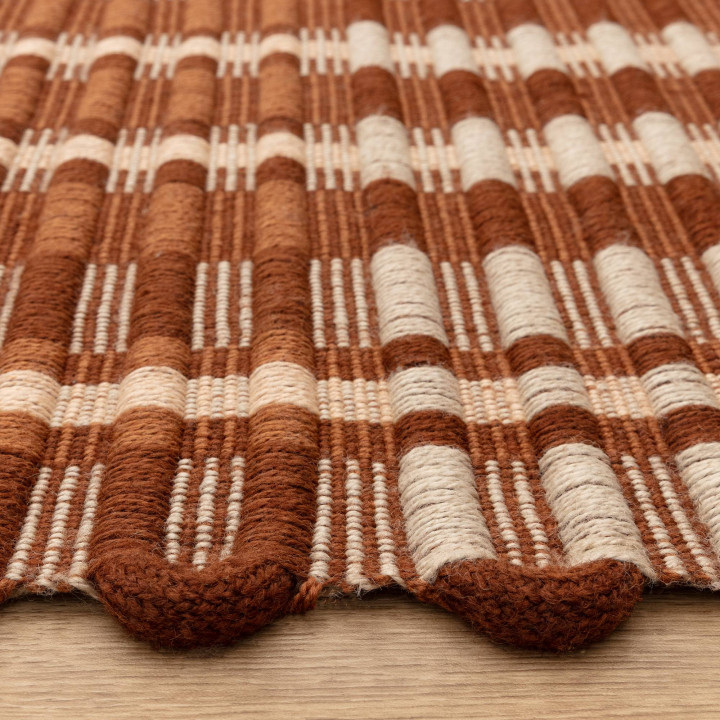 Rug Arden GRS geometric brown beige 120x170 cm
