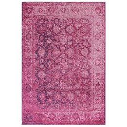 Tappeto Muse stilizzato rosa scuro e viola scuro