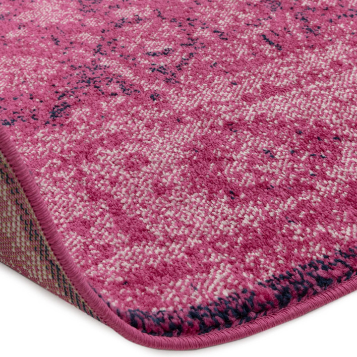 Tappeto Muse stilizzato rosa scuro e rosa chiaro