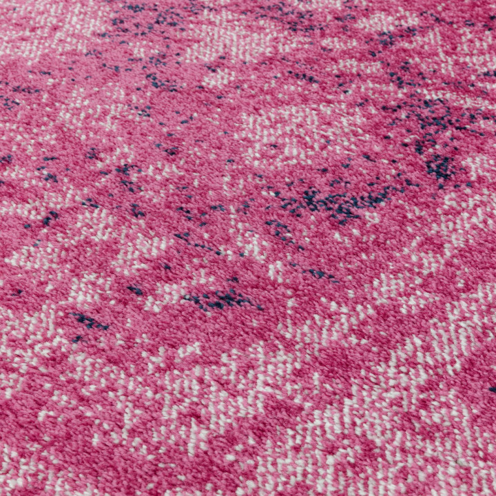 Tappeto Muse stilizzato rosa scuro e rosa chiaro