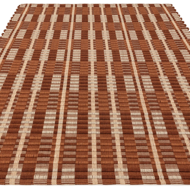 Rug Arden GRS geometric brick red beige brown 16