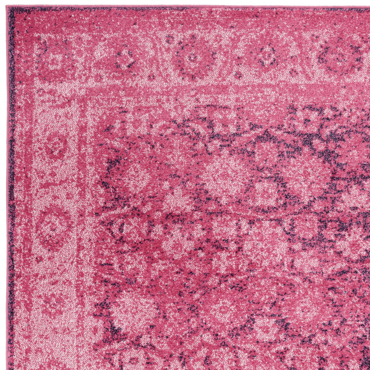 Rug Muse stylized fuchsia pink dark purple 160x2