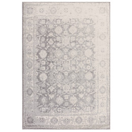 Rug Muse stylized light grey dark grey white 120