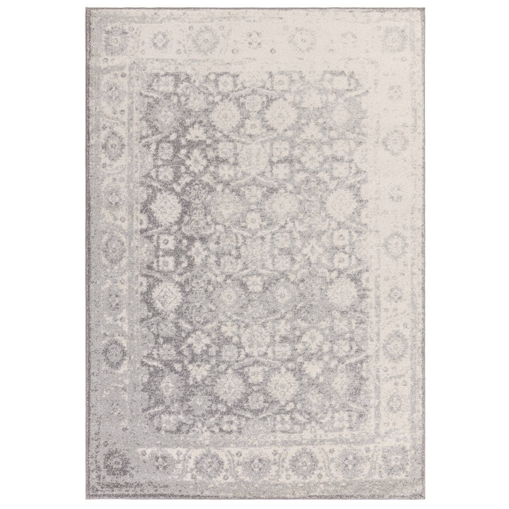 Rug Muse stylized grey light grey ivory 200x290