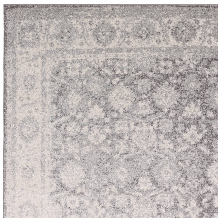 Rug Muse stylized grey light grey ivory 200x290