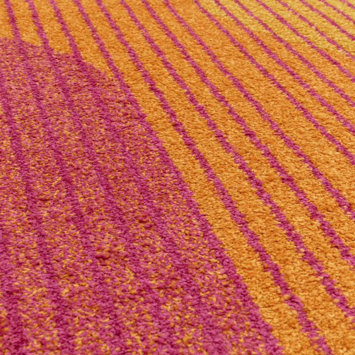 Tappeto Muse geometrico giallo e arancione 120x1