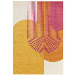 Tappeto Muse geometrico giallo e arancione 200x2
