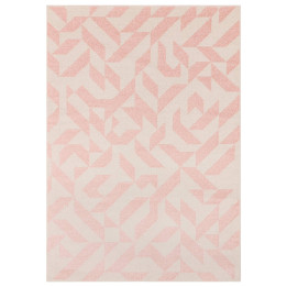 Rug Muse geometric light pink beige 200x290 cm