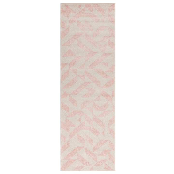 Rug Muse geometric light pink beige 200x290 cm