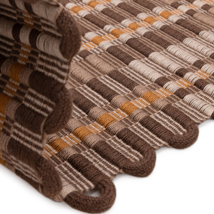 Rug Arden GRS geometric brown beige ochre 120x17