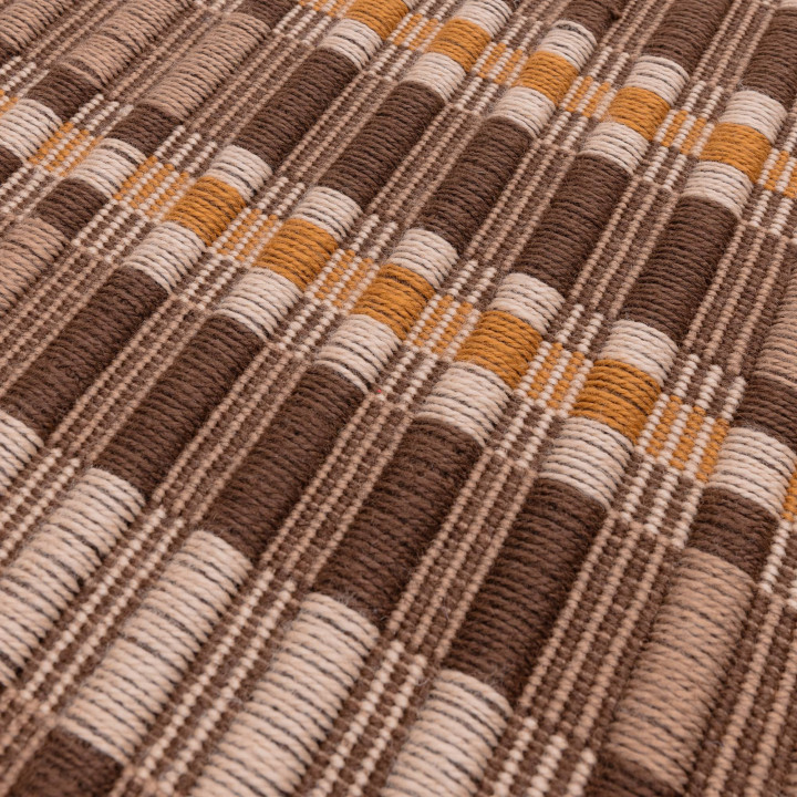 Rug Arden GRS geometric brown beige ochre 120x17