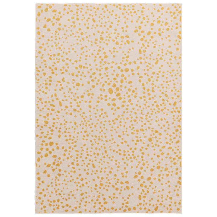 Rug Muse abstract yellow beige 80x150 cm