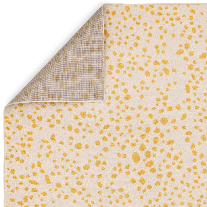 Tappeto Muse astratto giallo e beige 80x150 cm