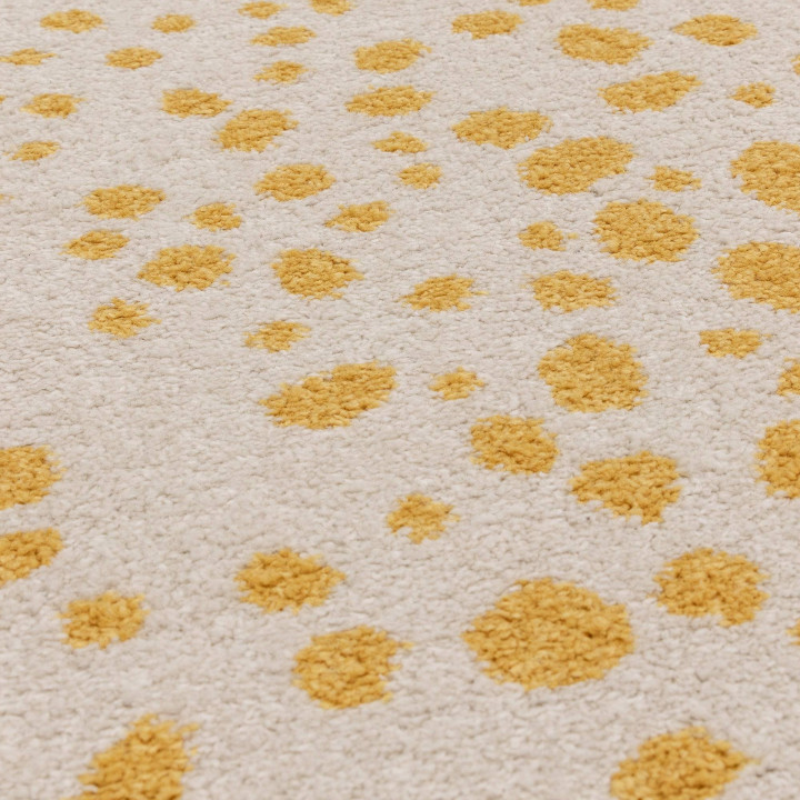 Tappeto Muse astratto giallo e beige 120x170 cm