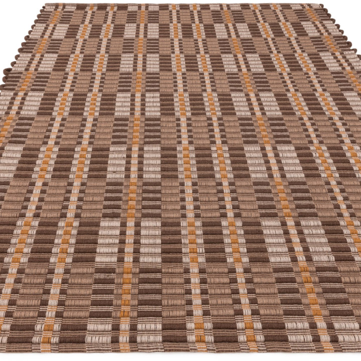 Tappeto Arden GRS geometrico marrone e beige 160