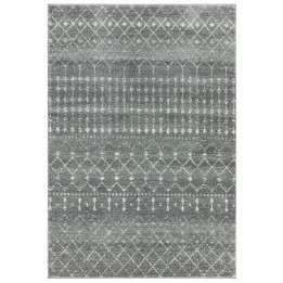 Rug Nova geometric grey white 80x150 cm
