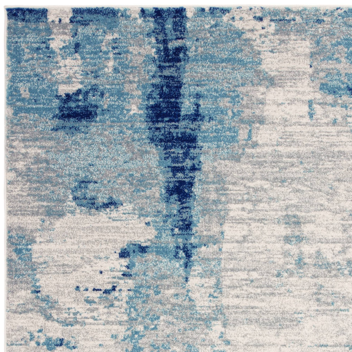 Tappeto Nova astratto blu e azzurro 120x170 cm