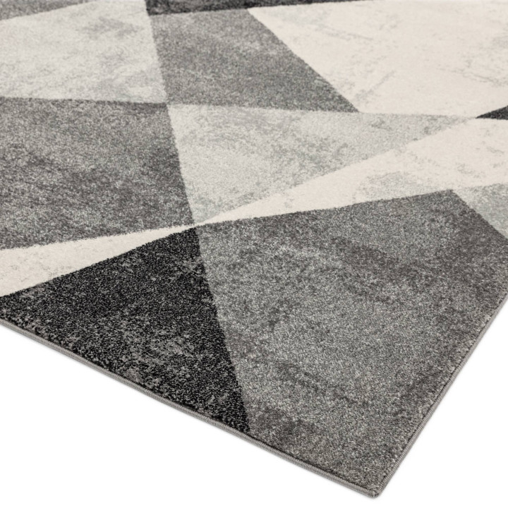Tappeto Nova geometrico grigio e grigio chiaro 8