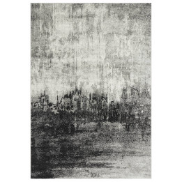 Rug Nova abstract grey silver black white 120x17