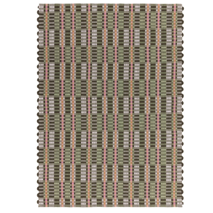 Tappeto Arden GRS geometrico verde e marrone 200