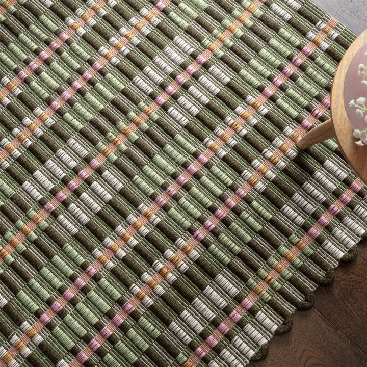 Tappeto Arden GRS geometrico verde e marrone 200