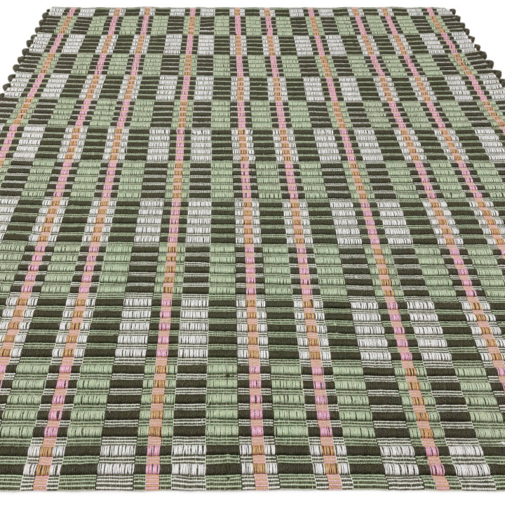 Tappeto Arden GRS geometrico verde e marrone 200