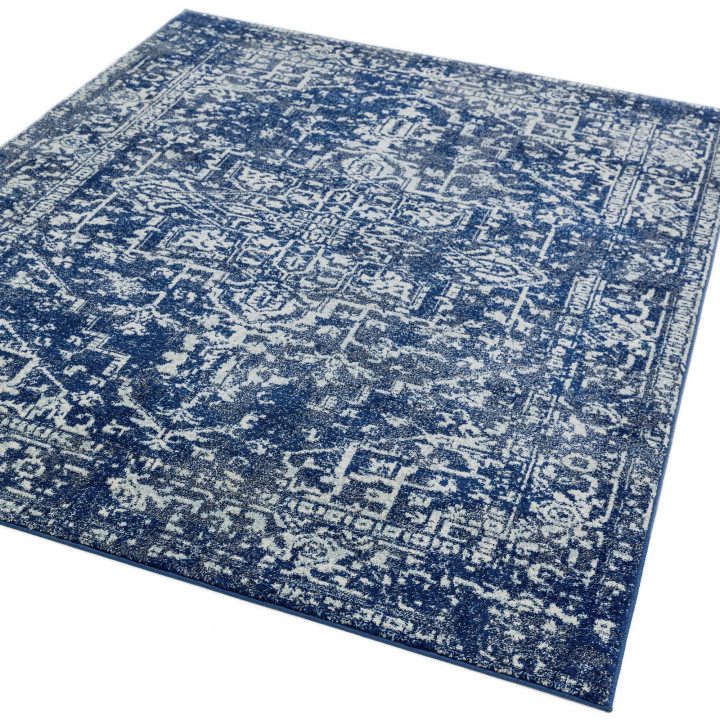 Rug Nova floral with medallion blue light blue 2