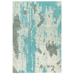 Tappeto Nova astratto azzurro e grigio chiaro 20