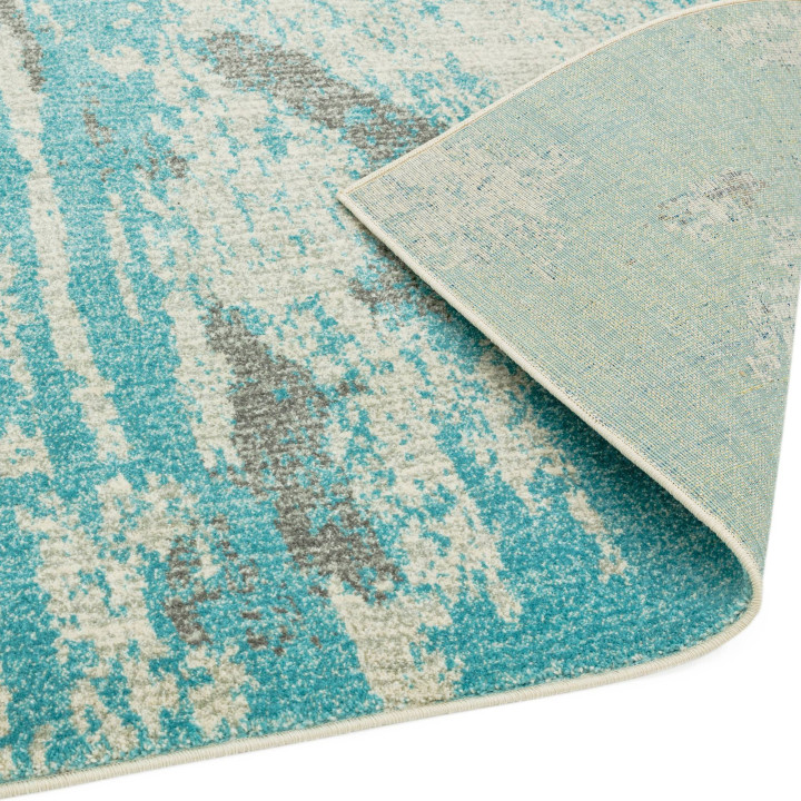 Tappeto Nova astratto azzurro e grigio chiaro 20
