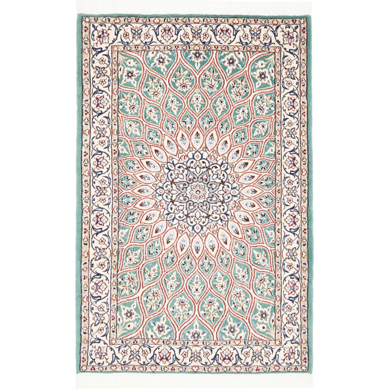 Tappeto Originale Nain 9la Persia 81x126 Verde