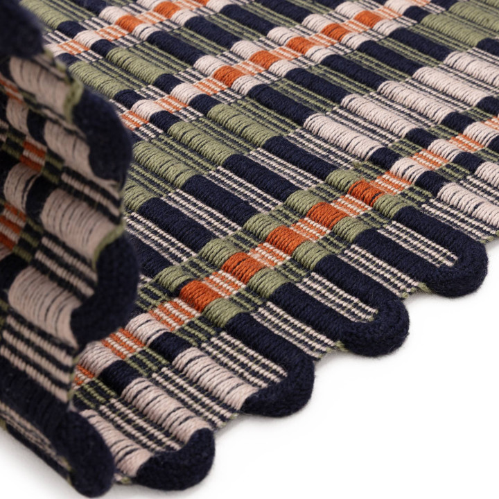 Rug Arden GRS geometric multicolour olive green