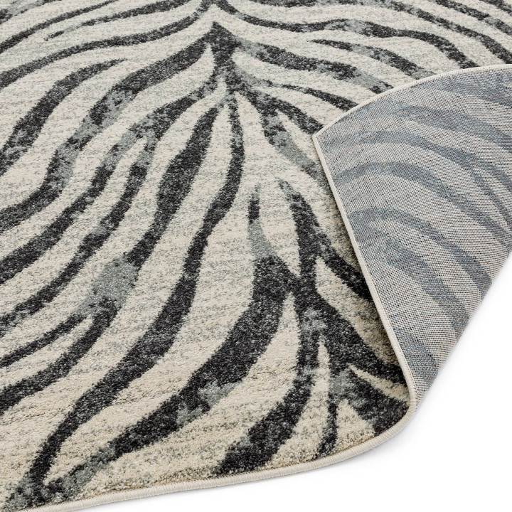 Rug Nova figurative grey black white 120x170 cm