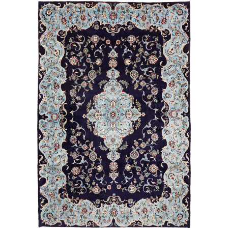 Tappeto Originale Kashmar Persia 216x322 Blu Sc