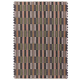 Rug Arden GRS geometric black olive green beige