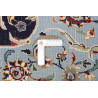 Tappeto Originale Kashmar Persia 216x322 Blu Sc