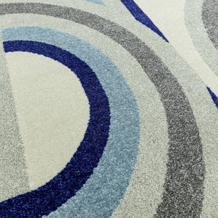Rug Nova geometric blue light blue grey beige 20