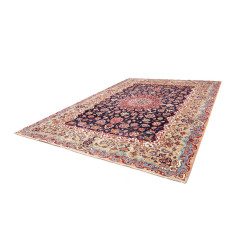 Tappeto Originale Kashan Persia 290x393 Blu Not