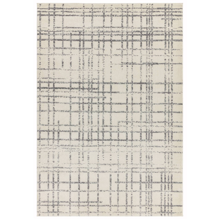 Rug Nova geometric light grey dark grey beige 12