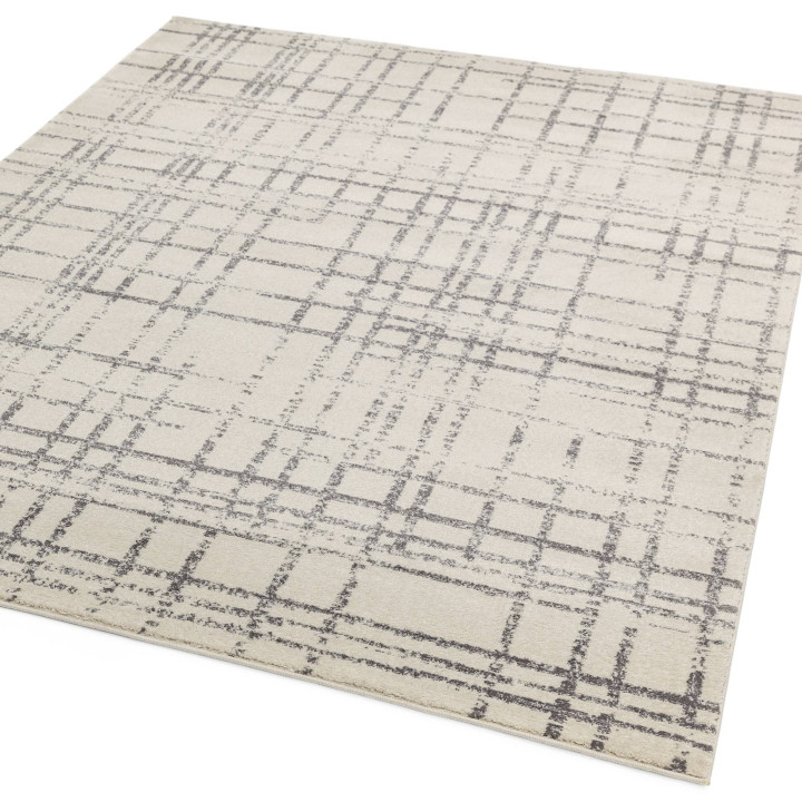 Rug Nova geometric light grey dark grey beige 12