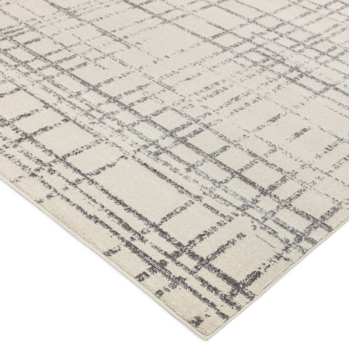 Tappeto Nova geometrico grigio chiaro e grigio s