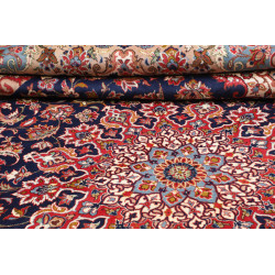 Tappeto Originale Kashan Persia 290x393 Blu Not