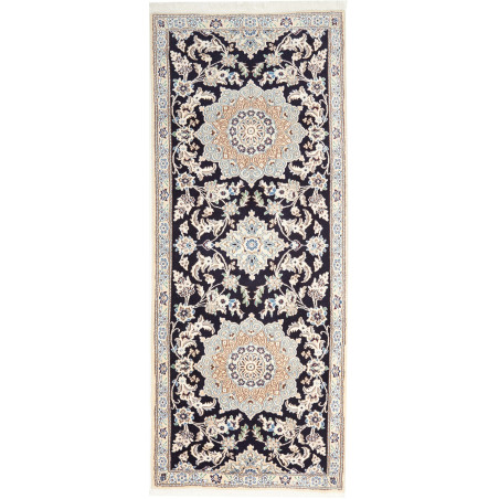 Tappeto Originale Nain 9la Persia 84x202 Blu Sc